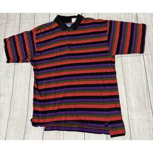 Vintage Ellesse Golf Polo Shirt Size 7 XL Red Purple Color Rare HTF